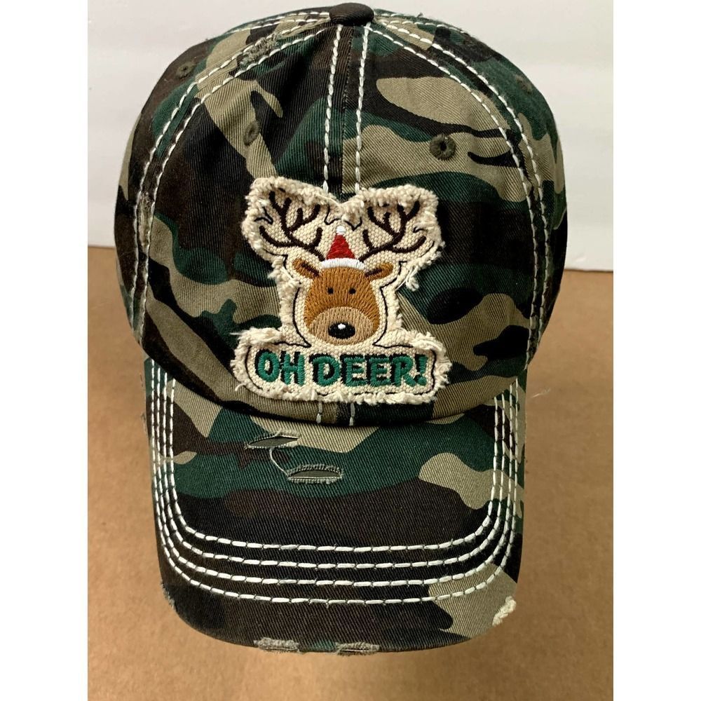 Oh Deer Hat Cap KBETHOS Distressed Adjustable-Pre-ownedVINTAGE BALL CAP